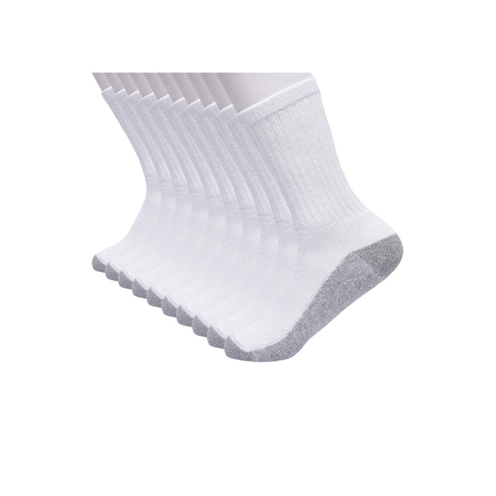 Wonder Nation Boys Cushioned Crew Socks, 10-Pack NEW IN PACKAGE
